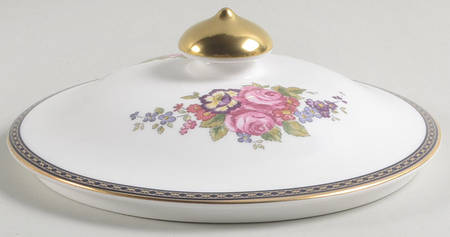 Centennial Rose Lid for Round Vegetable