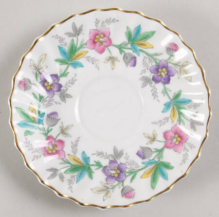 Chatsworth Pink Purple Saucer for Demitasse Cup