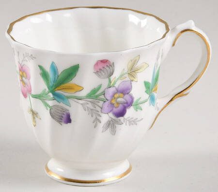 Chatsworth Pink Purple Footed Demitasse Cup