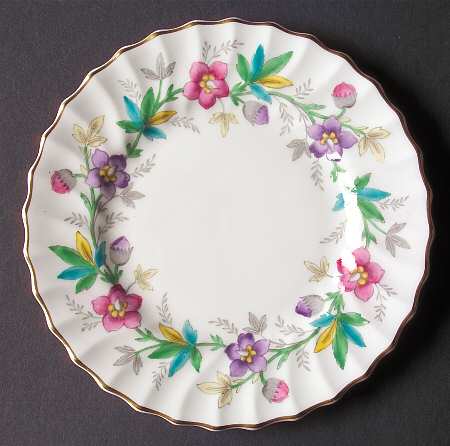 Chatsworth Pink Purple Bread & Butter Plate