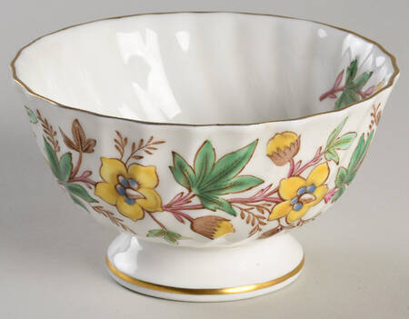Chatsworth Yellow Green Open Sugar Bowl