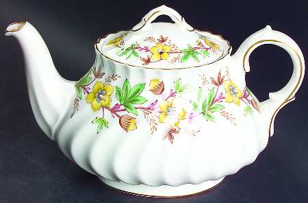 Chatsworth Yellow Green Teapot & Lid