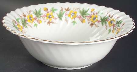 Chatsworth Yellow Green 9" Round Vegetable Bowl