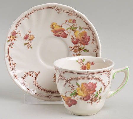Chiltern Footed Demitasse Cup & Saucer Set