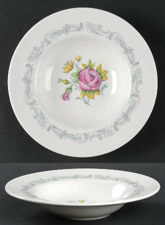 Chantilly Rose Rim Soup Bowl