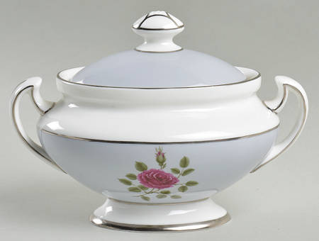 Chateau Rose Sugar Bowl & Lid