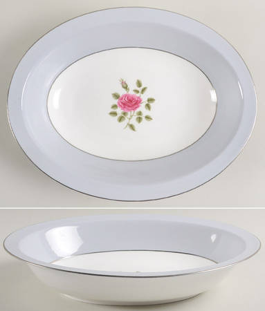 Chateau Rose 10" Oval Vegetable Bowl