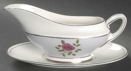 Chateau Rose Gravy Boat & Underplate