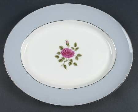 Chateau Rose 14" Oval Serving Platter