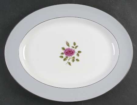 Chateau Rose 13" Oval Serving Platter
