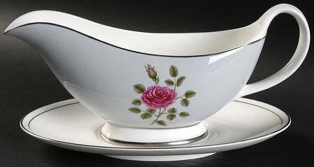 Chateau Rose Gravy Boat & Underplate