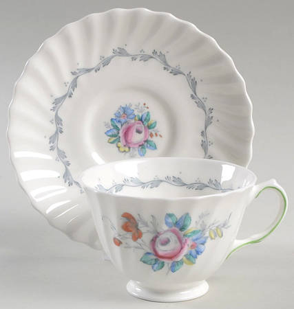Chelsea Rose Footed Cup & Saucer Set
