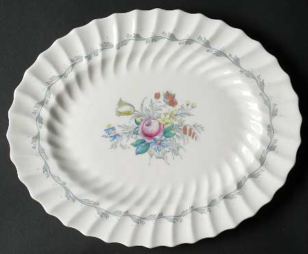Chelsea Rose 11" Oval Serving Platter