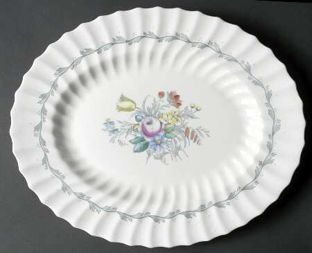 Chelsea Rose 14" Oval Serving Platter