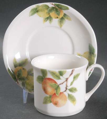 Citrus Grove Flat Cup & Saucer Set
