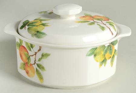 Citrus Grove 1.25 Qt Round Covered Casserole