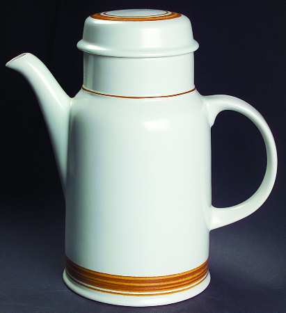 Cinnamon Brown Coffee Pot & Lid