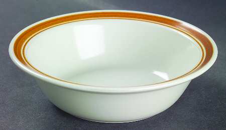 Cinnamon Brown Rim Fruit/Dessert (Sauce) Bowl