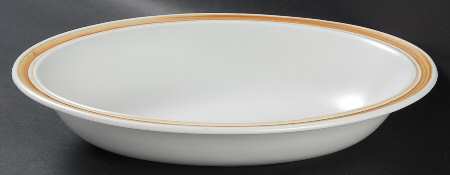 Cinnamon Brown 10" Oval Vegetable Bowl