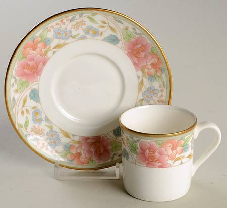 Claudia Flat Demitasse Cup & Saucer Set