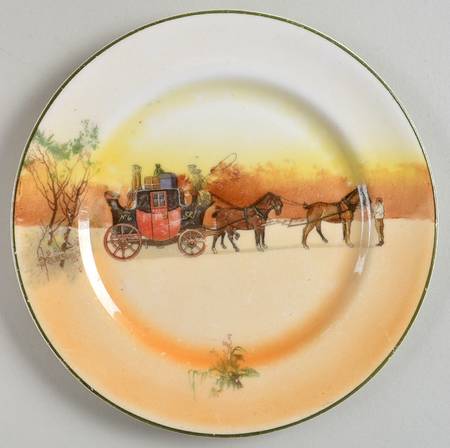 Coaching Days (Smooth, Bone) Dessert/Pie Plate