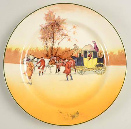 Coaching Days (Smooth, Bone) Luncheon Plate