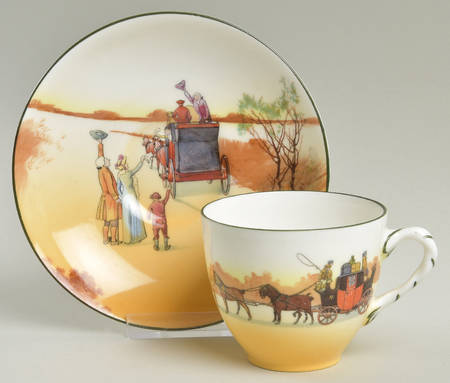 Coaching Days (Smooth, Bone) Flat Cup & Saucer Set