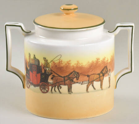 Coaching Days (Smooth, Bone) Sugar Bowl & Lid