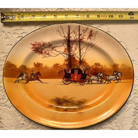 Coaching Days (Smooth, Bone) 11" Oval Serving Platter