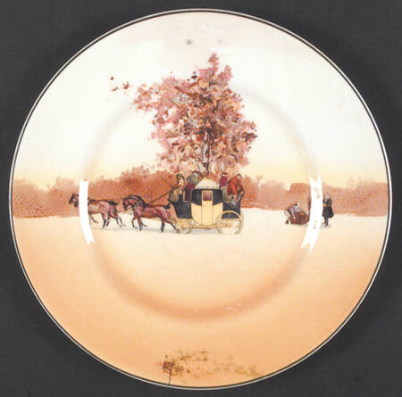 Coaching Days (Smooth, Bone) Luncheon Plate