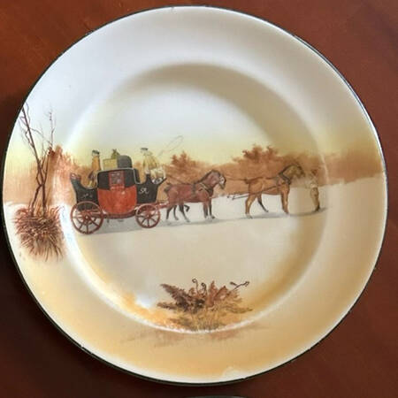 Coaching Days (Smooth, Bone) Bread & Butter Plate