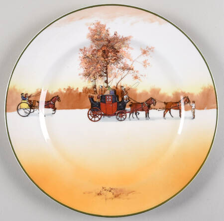 Coaching Days (Smooth, Bone) Luncheon Plate