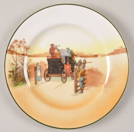 Coaching Days (Smooth, Bone) Dessert/Pie Plate