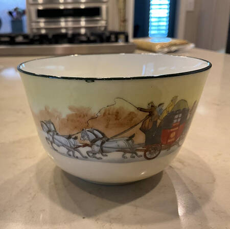 Coaching Days (Smooth, Bone) Cranberry Bowl