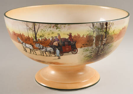 Coaching Days (Smooth, Bone) Punch Bowl
