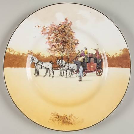 Coaching Days (Smooth, Bone) Luncheon Plate