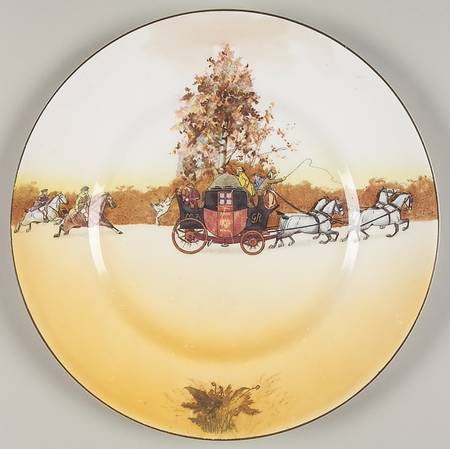 Coaching Days (Smooth, Bone) Luncheon Plate
