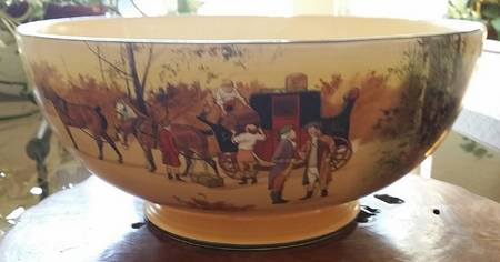 Coaching Days (Smooth, Bone) Punch Bowl