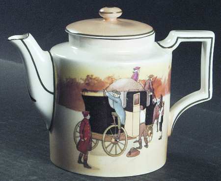 Coaching Days (Smooth, Bone) Teapot & Lid