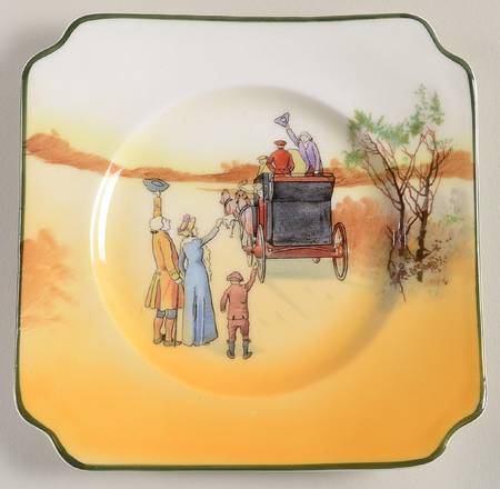 Coaching Days (Smooth, Bone) Square Bread & Butter Plate