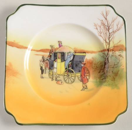 Coaching Days (Smooth, Bone) Square Bread & Butter Plate