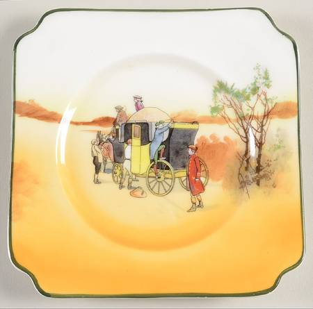 Coaching Days (Smooth, Bone) Square Bread & Butter Plate