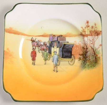 Coaching Days (Smooth, Bone) Square Bread & Butter Plate