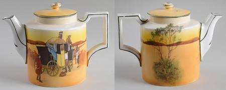 Coaching Days (Smooth, Bone) Small Teapot & Lid