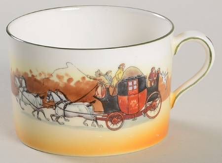Coaching Days (Smooth, Bone) Cup for Dessert Plate & Cup Set