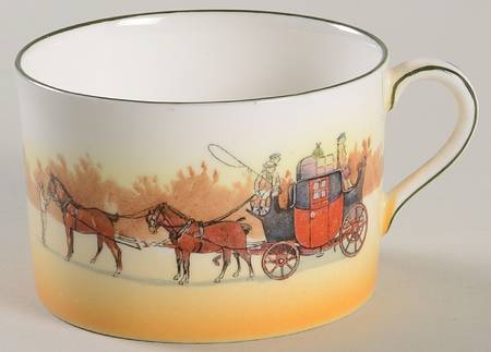 Coaching Days (Smooth, Bone) Cup for Dessert Plate & Cup Set