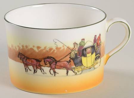 Coaching Days (Smooth, Bone) Cup for Dessert Plate & Cup Set