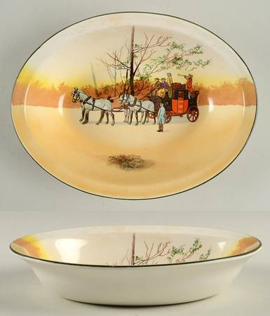 Coaching Days (Smooth, Bone) 9" Oval Vegetable Bowl