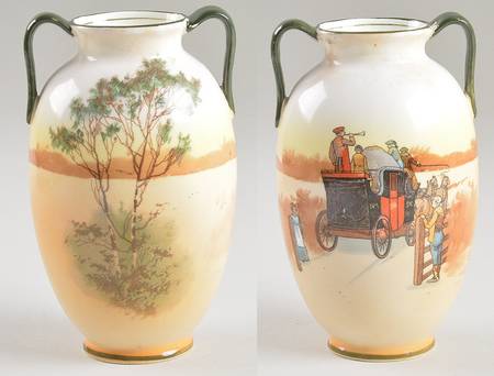 Coaching Days (Smooth, Bone) 6" Urn Shaped Vase