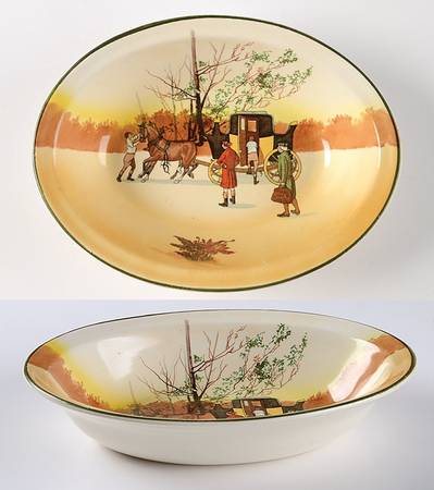 Coaching Days (Smooth, Bone) 9" Oval Vegetable Bowl